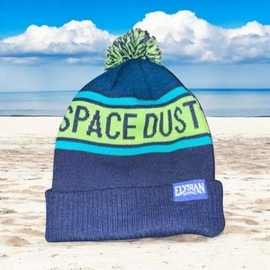 Elysian Space Dust IPA Beanie Hat Cap Pom Cuff Brewing Beer Unisex Blue Green - Picture 1 of 10