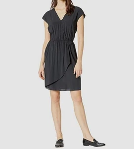 NeverEven Women's Gray Crossover V-Neck Cap-Sleeve Sheath Dress Size XS - Picture 1 of 2