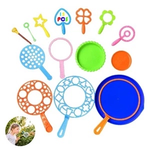 Bolle di Sapone Kit 15 Pezzi Bacchetta A Bolle per Bambini Bubble Maker Set P - Foto 1 di 7