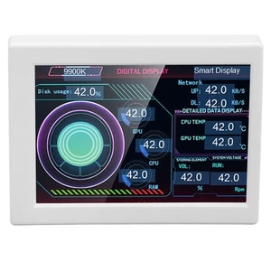 .›Computer Temp Monitor 3.5 Inch IPS Type C Stepless Dimming Rotating Theme Hot - Picture 1 of 24