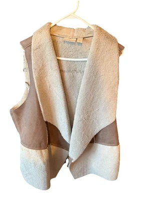 Chaleco Chico’s imitación gamuza y piel chal cuello mujer talla 3 Foto 1 de 3
