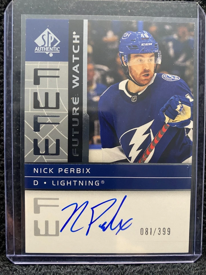 2022-23 SP Authentic - Future Watch Auto - #RFWA2-NP Nick Perbix *081/399* - Image 1 of 2