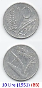 26 Monete da 10 Lira Spighe (Repubblica Italiana) - Foto 1 di 9