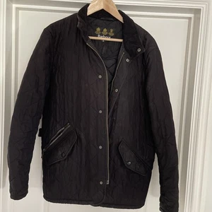 Men's BARBOUR Black Lightweight 'Chelsea' Quilted Jacket Size M - G35 - Picture 1 of 5