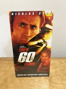 Gone In 60 Seconds VHS Tape Sealed Watermarks Buena Vista First Release Nic Cage - Picture 1 of 11