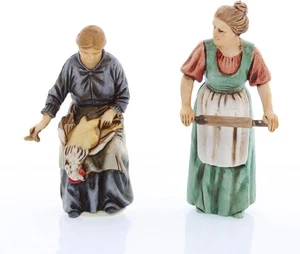 Moranduzzo Donna che Spenna e c/Mattarello per Presepe da Cm 10 Scala...  - Foto 1 di 5