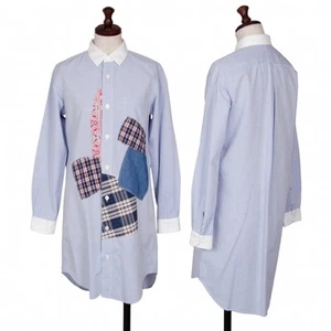 JUNYA WATANABE MAN COMME des GARCONS Patchwork Design Long Sleeve Shirt Size ... - Picture 1 of 12