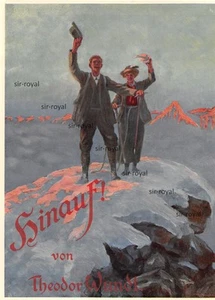 Alzata - Theodor Wundt - Cima della Montagna - 1915 - Pubblicità storica ~15x21cm - Foto 1 di 1