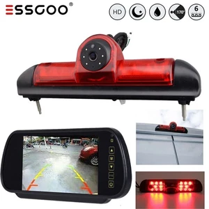 7" Rückspiegel-Monitor + Rückfahrkamera Bremsleuchte Für Fiat Ducato Jumper Box - Bild 1 von 12