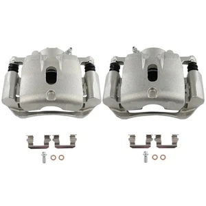 Pinzas de freno delanteras izquierda derecha para Honda Pilot 2003-2008 con par de soportes - Imagen 1 de 11