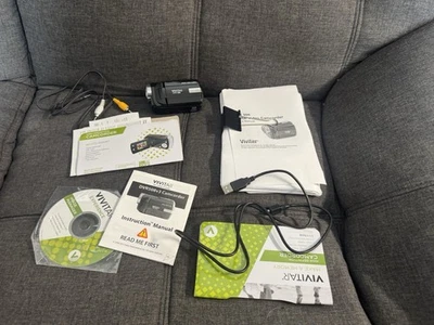 Vivitar DVR508 Black 1.8" LCD Display Built-in Mic 4x Digital Zoom Camcorder - Image 1 of 4