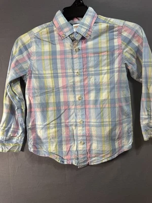 Camisa a cuadros para niños en azul y rosa Foto 1 de 3