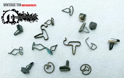 17pcs Mopar Dodge Chrysler Plymouth Trim Clips Door Panel Retainers Fasteners - Image 1 of 2