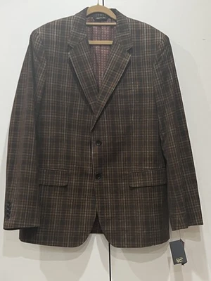 Blazer Original Penguin Pana XL Marrón Cuadros Abrigo Deportivo Ligero org. $450 Foto 1 de 4
