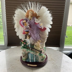 Eleco Fiber Optic Angel 16" Christmas Lighted Change Color Indoor Decor w/box - Picture 1 of 22