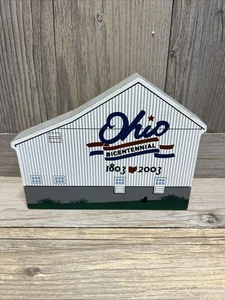 Vintage The Cats Meow 2003 Ohio Bicentennial Barn #28 Warren Co. Faline '03 - Foto 1 di 2