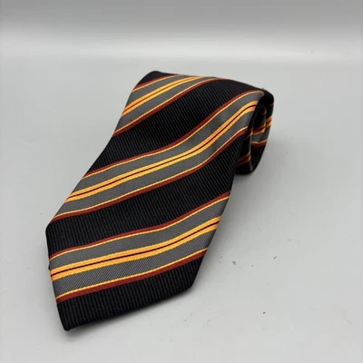 JZ Richards Men's Striped Silk Neck Tie 60”L 3.5W Made in USA - Image 1 of 4