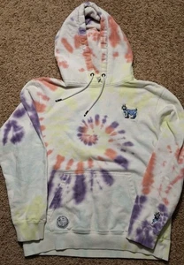 The Goat USA Erwachsene Medium weiß Batik Hoodie Langarm Baumwolle Polyester M - Bild 1 von 10