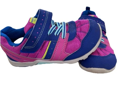 Zapatillas deportivas Tsukihoshi rosa/azul talla 10,5 niñas pequeñas Foto 1 de 4