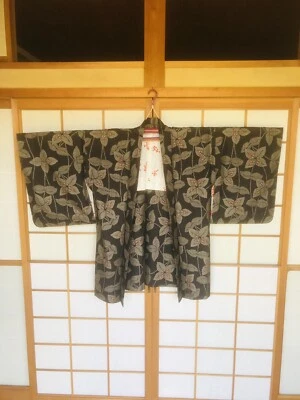 Kimono Japonés Hombre/Mujer Alta Calidad Pura Seda Vintage Ropa Tradicional_51 Foto 1 de 4