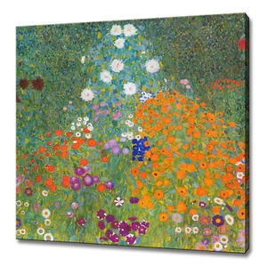 Gustav Klimt Flor Jardín 1907 Reproducción Lona Impresión Pared Arte Imagen - Imagen 1 de 7