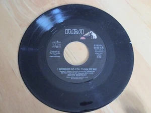 KEITH WHITLEY - I WONDER DO YOU THINK OF ME B/W- BROTHER JUKEBOX  VG+ 1989 NICE - Picture 1 of 1