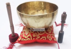 9" Master Healing Canting Bowl set liso - Meditation Bowl - Imagen 1 de 6
