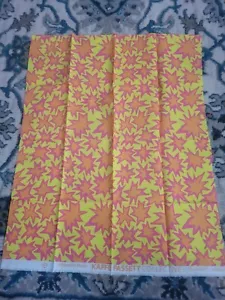Bang~~Kaffe Fassett~~Pink and Orange on Yellow FQ 18" X 21.5" - Picture 1 of 2