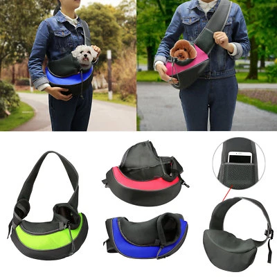 Pet Carrier Mesh Sling Tote Bag Cat Puppy Small Dog Travel Shoulder Bag Backpack - Image 1 of 4