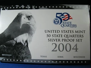 2004-S US MINT SILVER QUARTERS PROOF SET - Picture 1 of 1