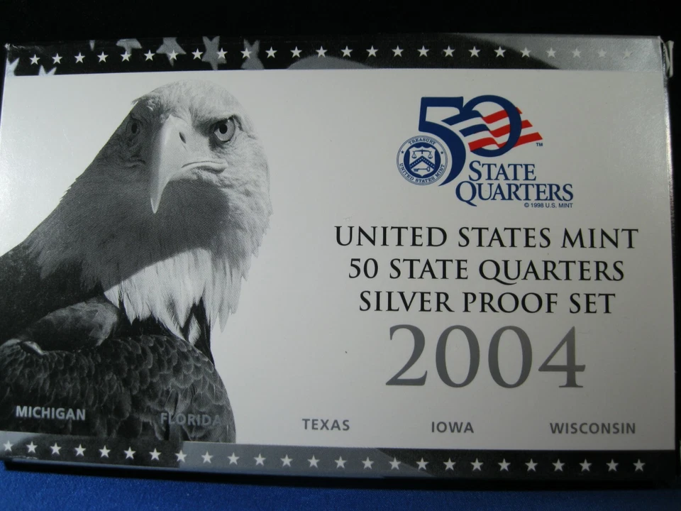 2004-S US  MINT SILVER QUARTERS PROOF SET - Image 1 of 1
