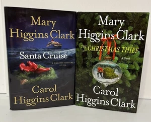 Mary & Carol Higgins Clark Hardcover Santa Cruise & The Christmas Thief Thriller - Picture 1 of 8