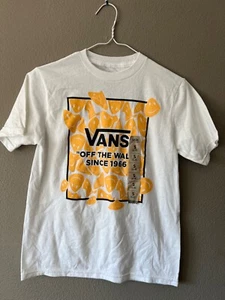 Vans Kinder T-Shirt "Off The Wall Since 1966" Smiley kurzärmlig weiß Größe S 6-8 - Bild 1 von 6