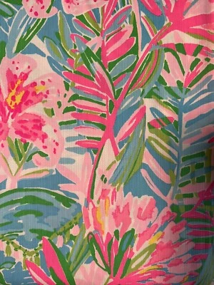 Lilly Pulitzer  “Lilly Of The Jungle” 15"x113” Cotton Dobby fabric square - Image 1 of 3