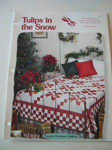 Tulips in the Snow Quilt Pattern Creative Scrap Quilting House of White Birches - Picture 1 of 2