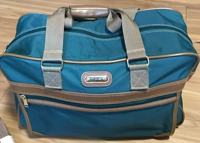 Bolsa de viaje de lona verde esmeralda JAGUAR equipaje de mano Foto 1 de 4