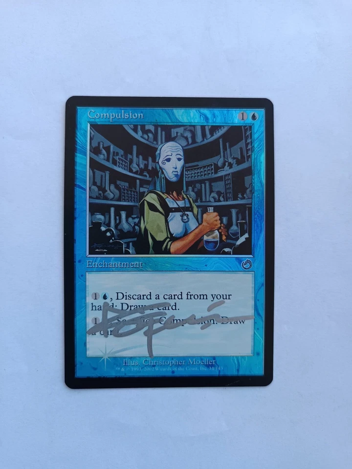 Compulsion (Foil, artist SIGNED) Torment (34/143), MTG Magic the Gathering - Image 1 of 2