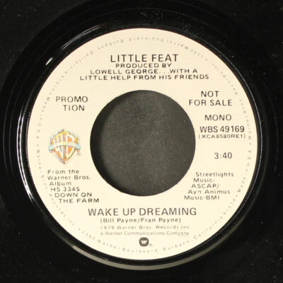 LITTLE FEAT: wake up dreaming / mono WB 7" Single 45 RPM - Image 1 of 2