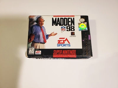 Madden NFL 98 (Super Nintendo SNES, 1997) ☆ Complete ☆ - Image 1 of 4