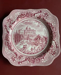 Johnson Brothers Historic America rosa quadratischer Salatteller 278334 - Bild 1 von 3