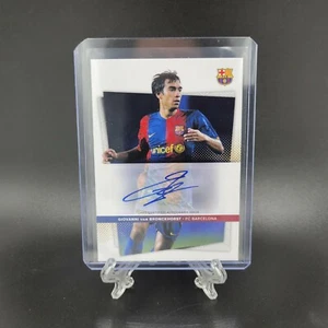 FC Barcelona Team Set Topps Giovanni Van Bronckhorst Auto /100 2021-22 - Picture 1 of 4