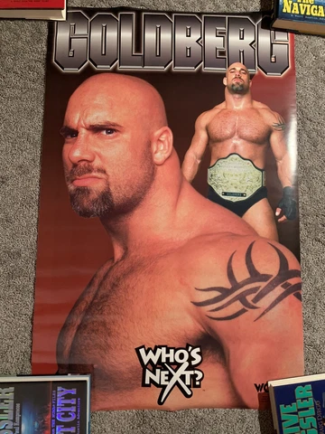 WCW Bill Goldberg- Who’s Next Wrestling Poster WWE 24X36 (New/Sealed) Cover
