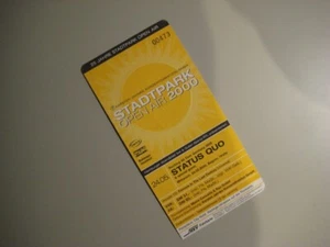 Ticket, Eintrittskarte "Status Quo" Hamburg Stadtpark Open Air 2000 - Bild 1 von 1
