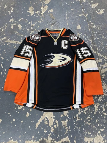 Anaheim Ducks Ryan Getzlaf Reebok Jersey 100% Authentic Measured Size Medium Med Cover