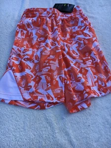 NWT Nike Boys shorts, Youth S, elastic waist, pockets, orange, $30, polyester - Picture 1 of 4