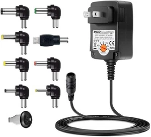 Universal Power Supply With Multiple Adjustable Tips/Plugs 1-2 Amps 12W 3-12V - Picture 1 of 7