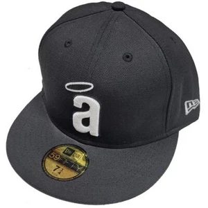Los Angeles Angels New Era 5950 Fitted Hat - Black/White - Picture 1 of 1