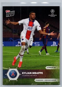 2020-21 Topps Now UEFA Champions League #041 Kylian Mbappe /7874 - Picture 1 of 2