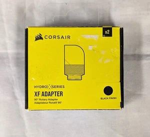 Corsair Hydro X Series 90° Rotary Adapter Black, Model #: CX-9055009-WW, 2-pack - Picture 1 of 4