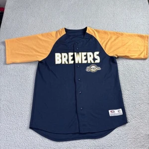 Milwaukee Brewers Baseball Jersey True Fan MLB Licensed Mens Size Large - Picture 1 of 12